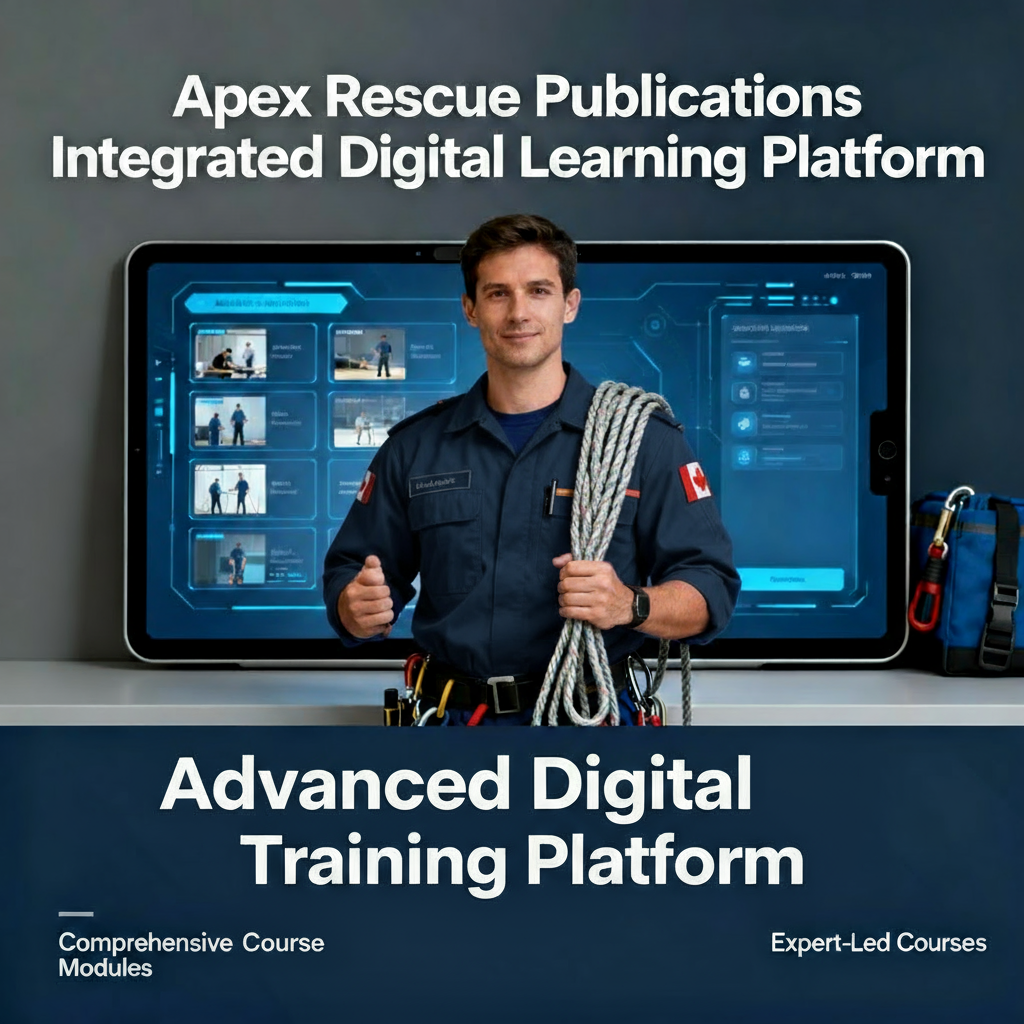 Man showcasing digital learning tools with a drill and screen.
